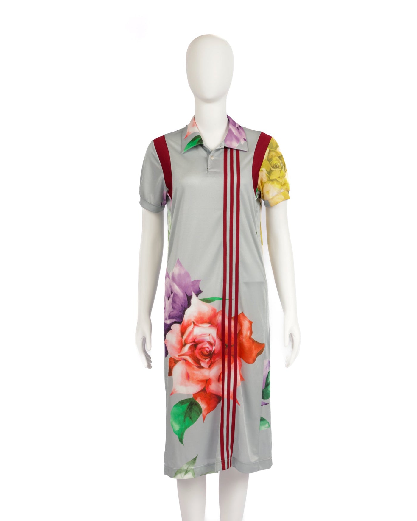 Y-3 S/S 2003 3 Stripe Floral Polo Dress