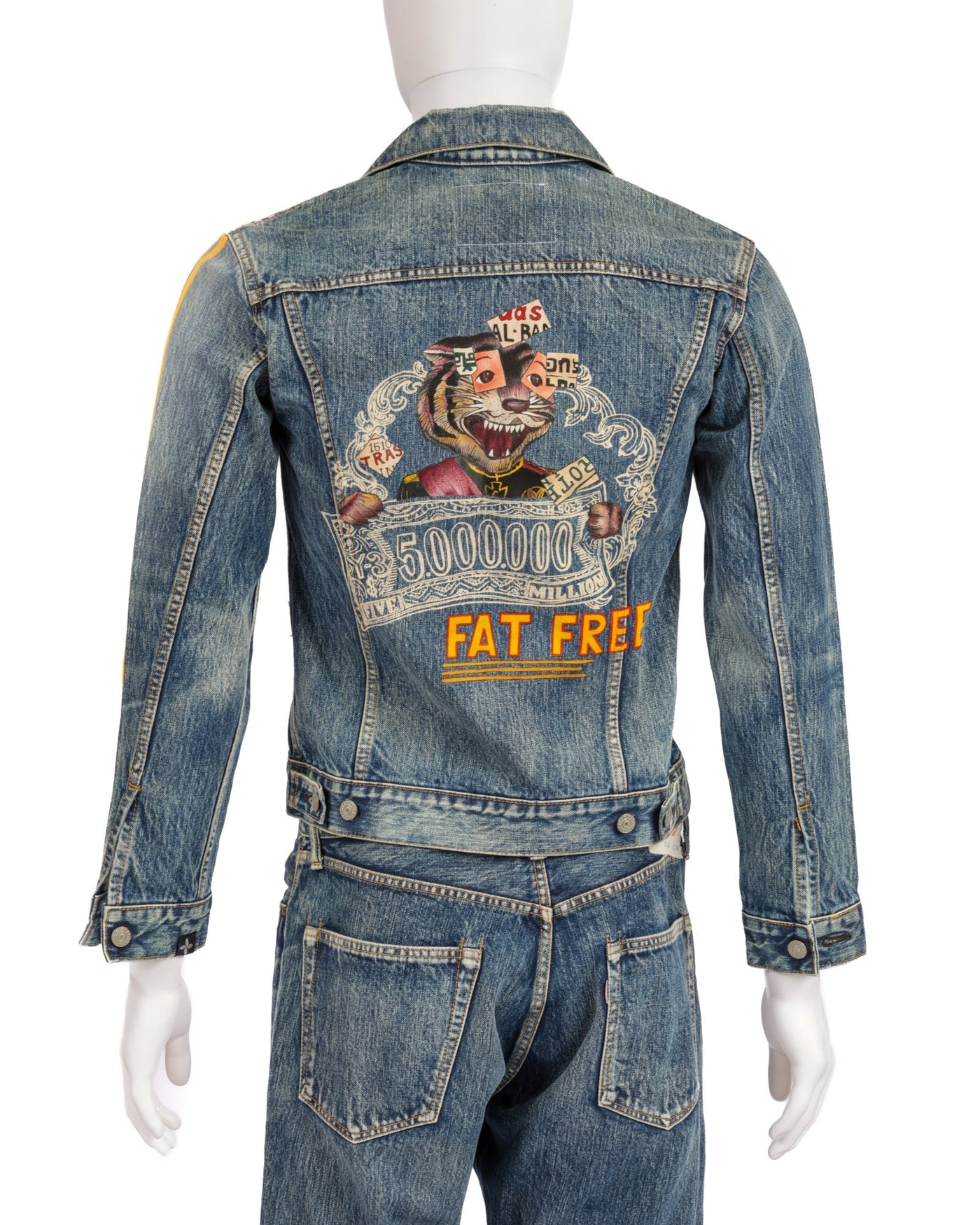 Y-3 x Spotted Horse S/S 2006 Painted Graphic Denim Jacket