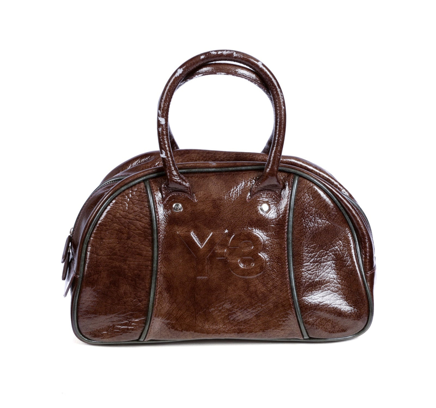 Y-3 A/W 2007 Embossed Leather Bowling Bag