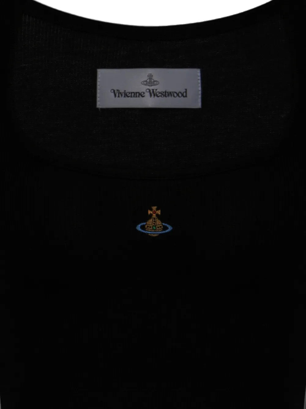 Vivienne Westwood Cropped Rib Vest Black / XS 1G010011-J00BO-BLACK-XS