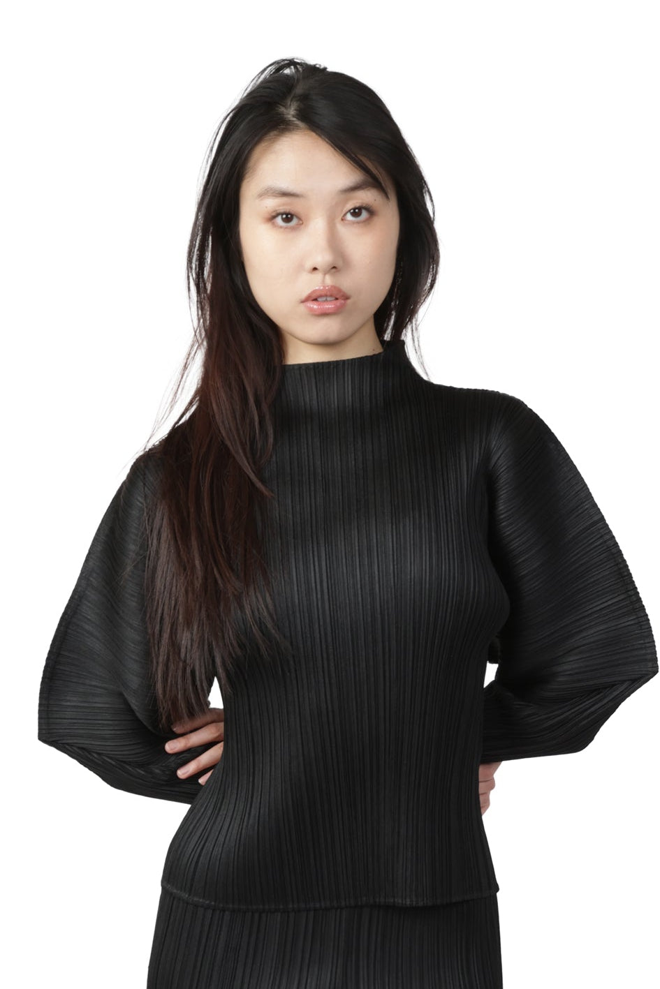 PLEATS PLEASE ISSEY MIYAKE Skyline Top BLACK / 5 PP66JK432