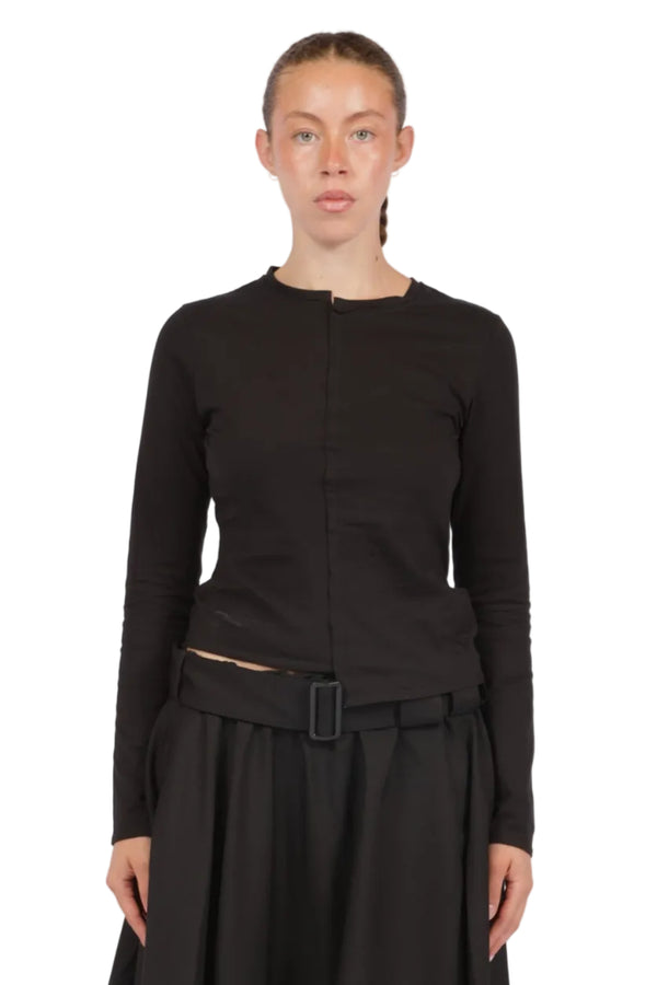 Y-3 Women's Fitted Long Sleeve T-Shirt BLACK / S KS3870-BLACK-S
