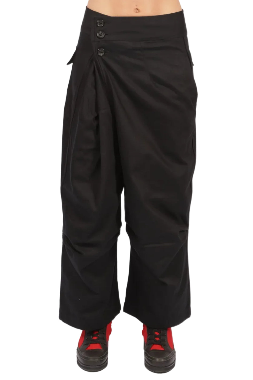 Y-3 Women's Twill Wide Leg Pants BLACK / XS KR3735-BLACK-XS