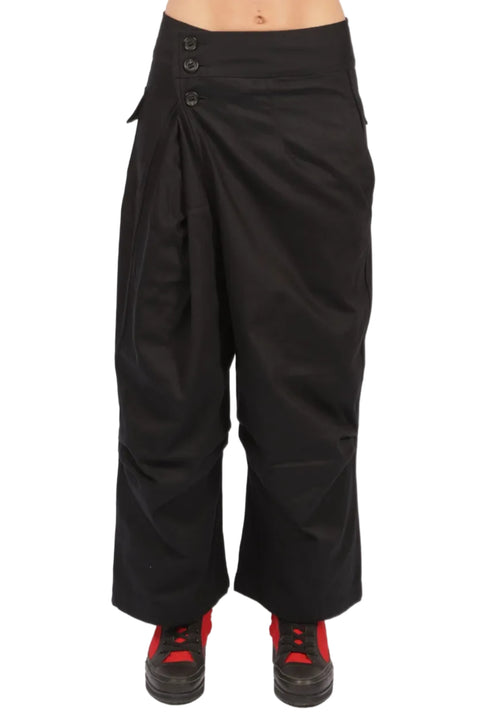 Y-3 Women's Twill Wide Leg Pants BLACK / XS KR3735-BLACK-XS
