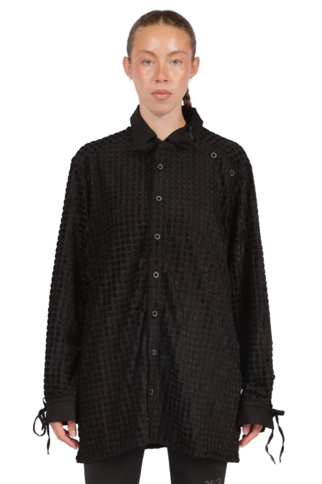 Y-3 Women's Adaptive Button Shirt BLACK / S KS1338-BLACK-S