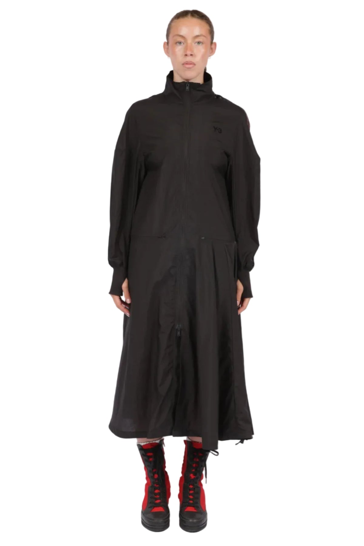 Y-3 Gradient 3-Stripes Nylon Dress BLACK / XS KS1434-BLACK-XS