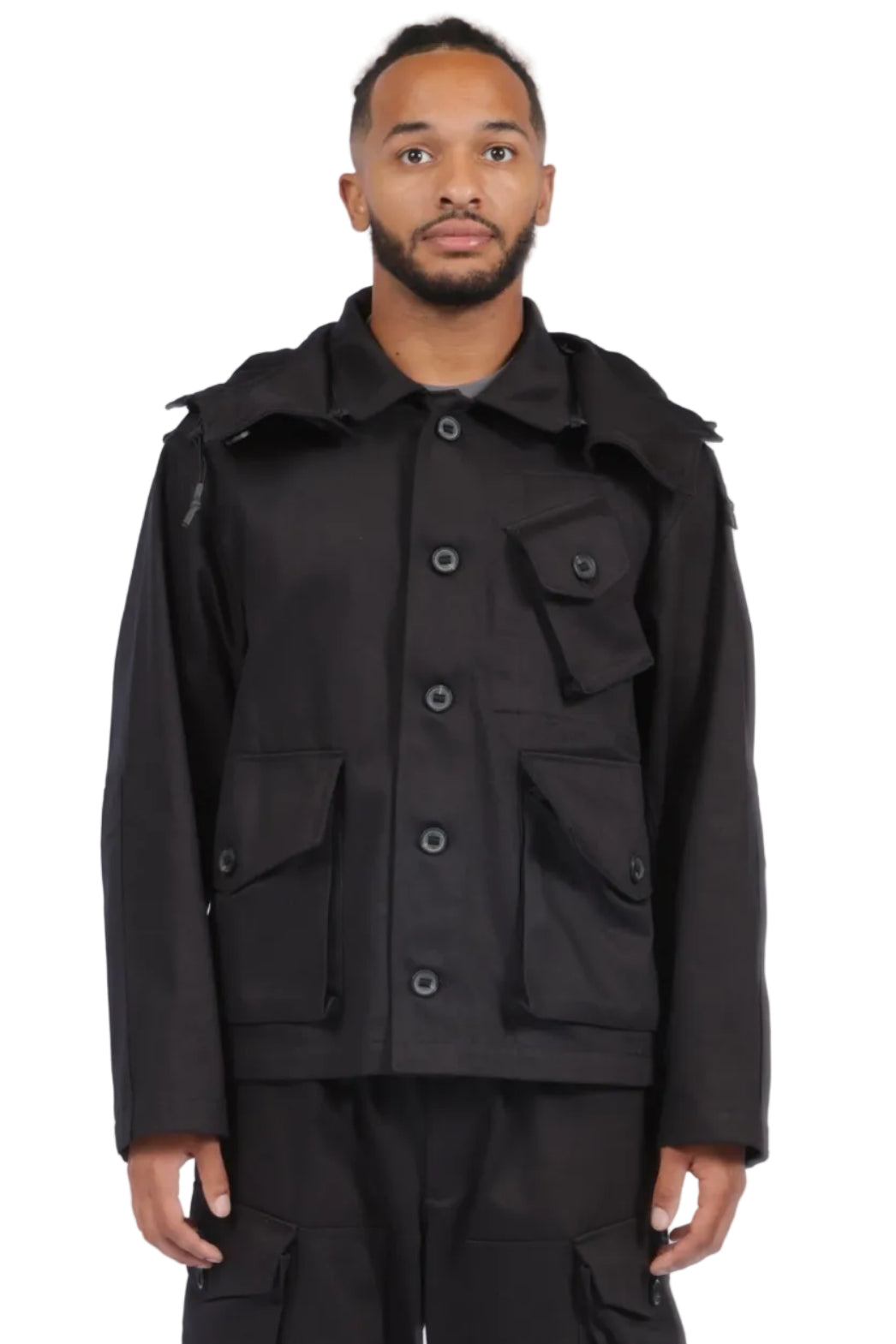 Y-3 Twill Hooded Blouson Jacket BLACK / S KY6358-BLACK-S