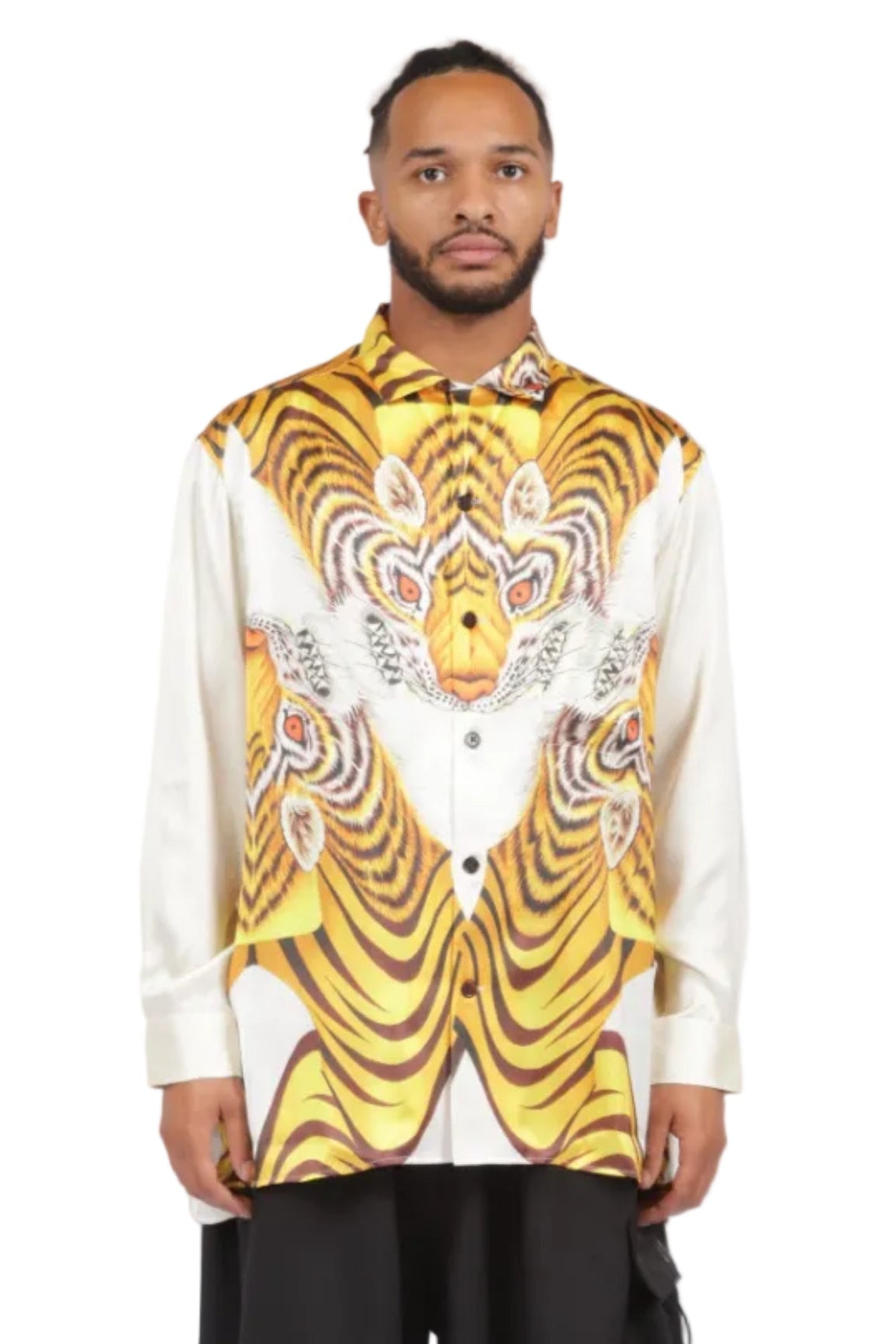 Y-3 Yellow Tiger Satin Shirt MULTI / S KX3805-MULTI-S
