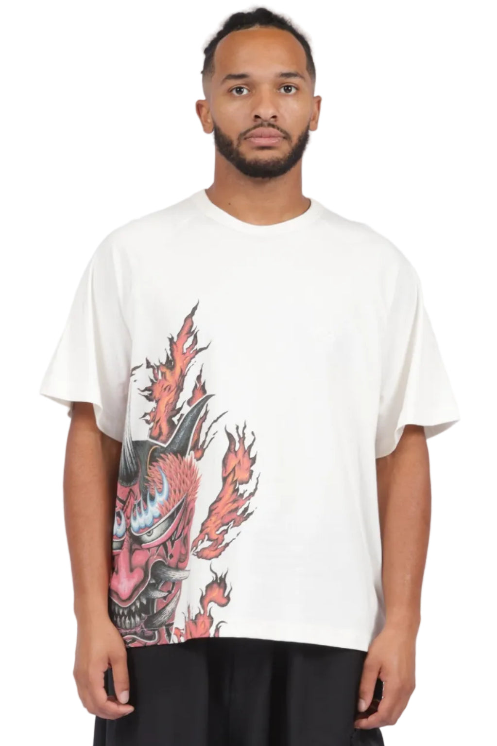 Y-3 Yaksha Graphic Short Sleeve T-Shirt CLOUD WHITE / XS KU2200-CLOUD WHITE-XS