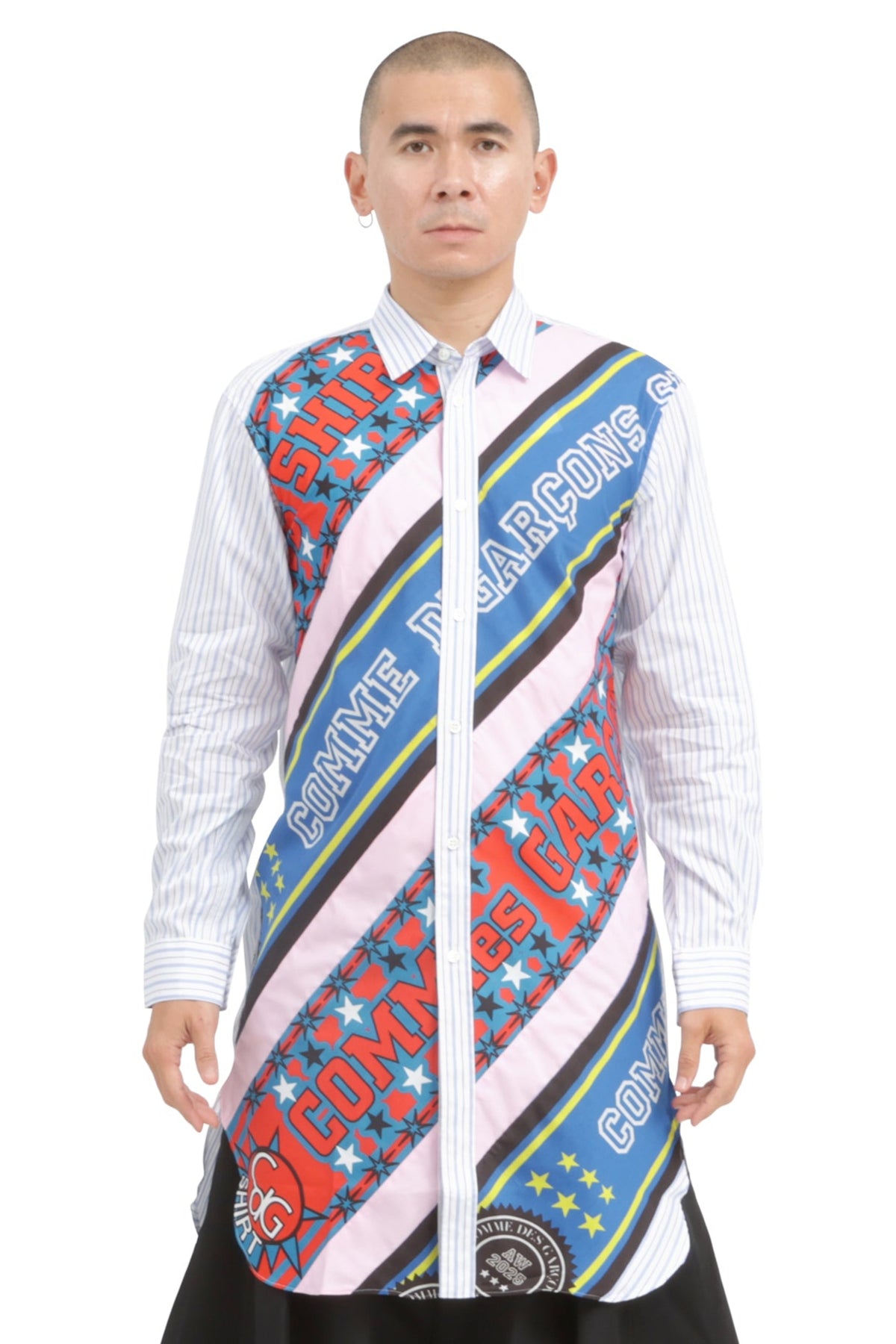 Mens Stadium Scarf Button Up