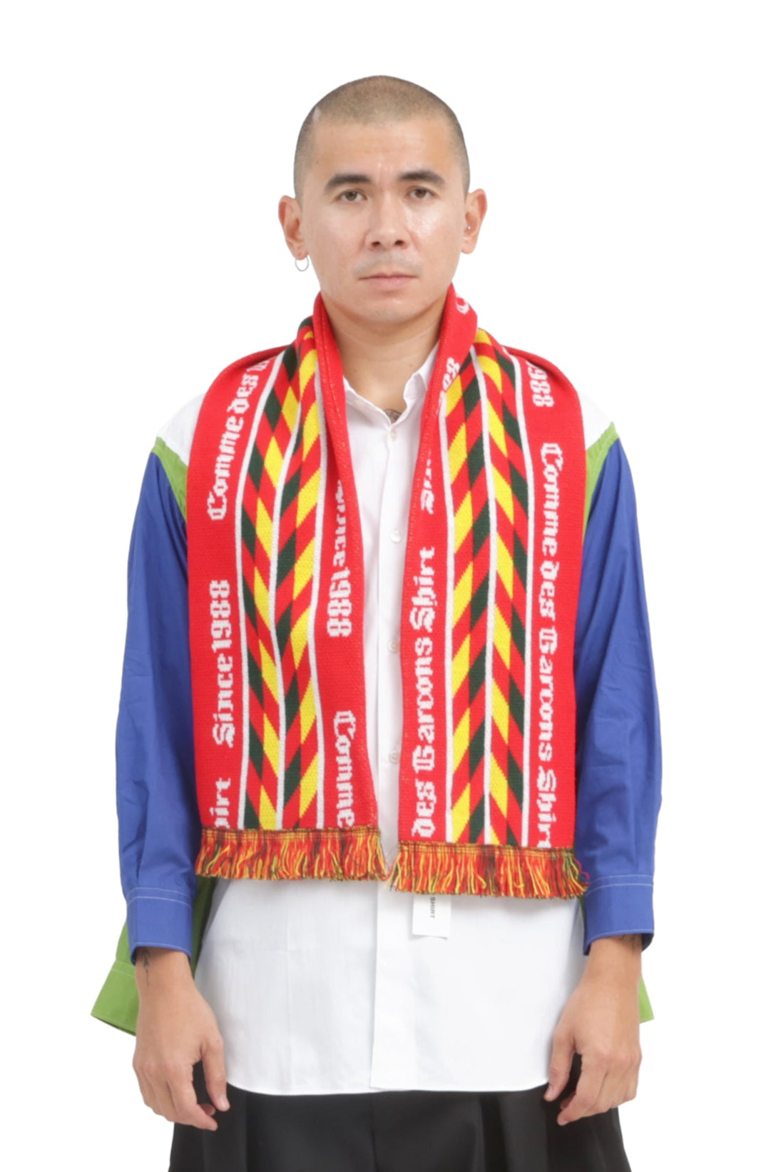 Mens Scarf - Red/Yellow
