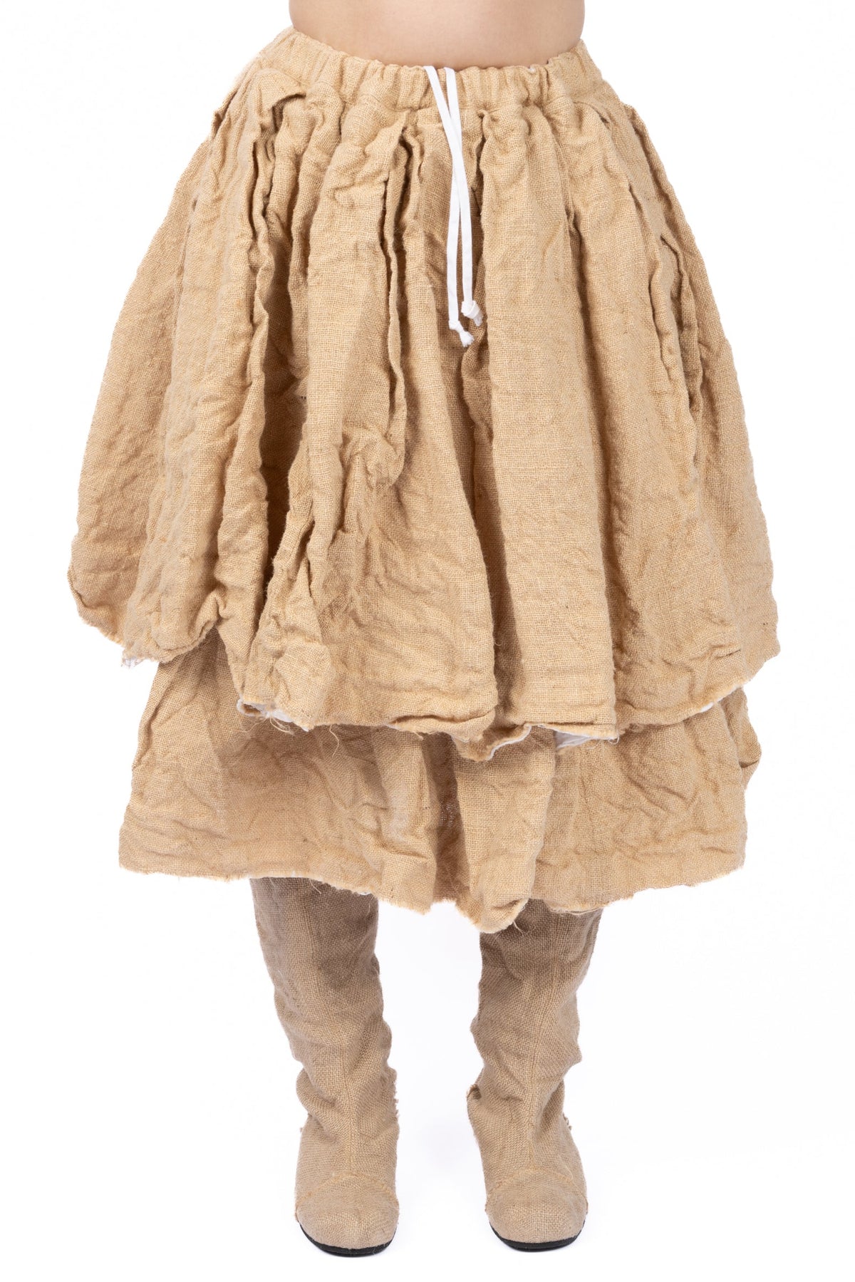 COMME des GARÇONS Tiered Jute Skirt ECRU / S GQ-S019-S26-1-2