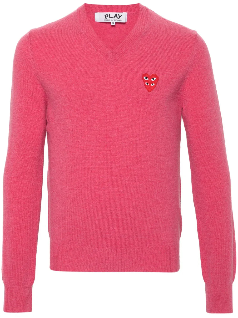 Men's Pink V-Neck Sweater