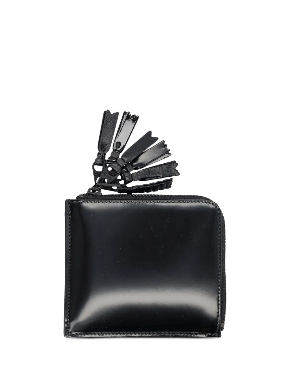 Zipper Medley Corner Zip Wallet Black