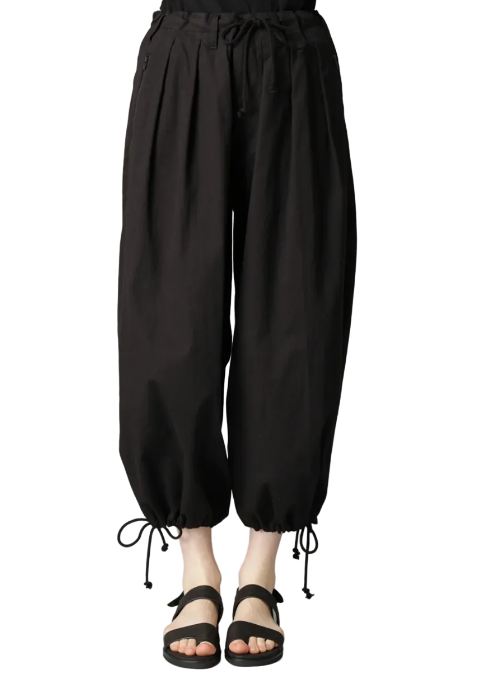 Yohji Yamamoto 3 Tucks Pants BLACK / 1 FK-P65-005-1