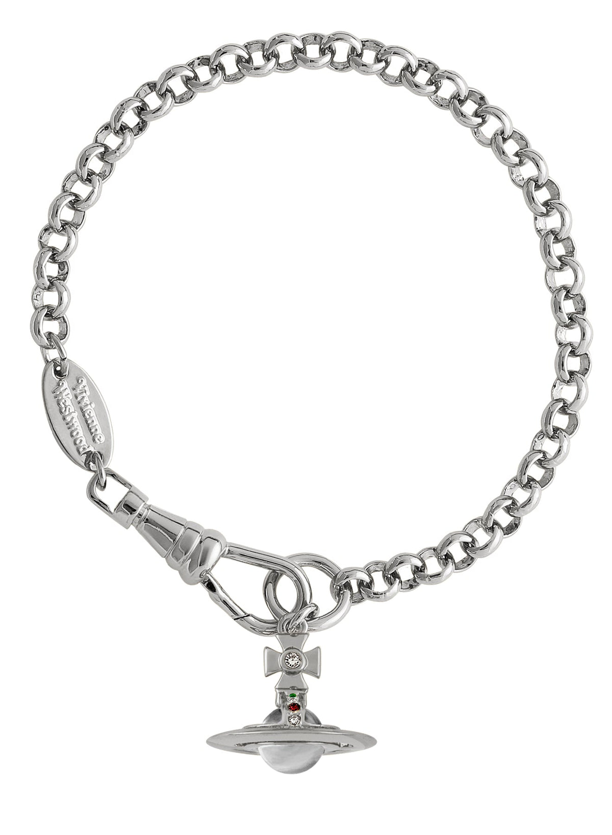 Vivienne Westwood New Petite Orb Bracelet Platinum / OS 61020057-02P019-CN-PLATINUM-OS