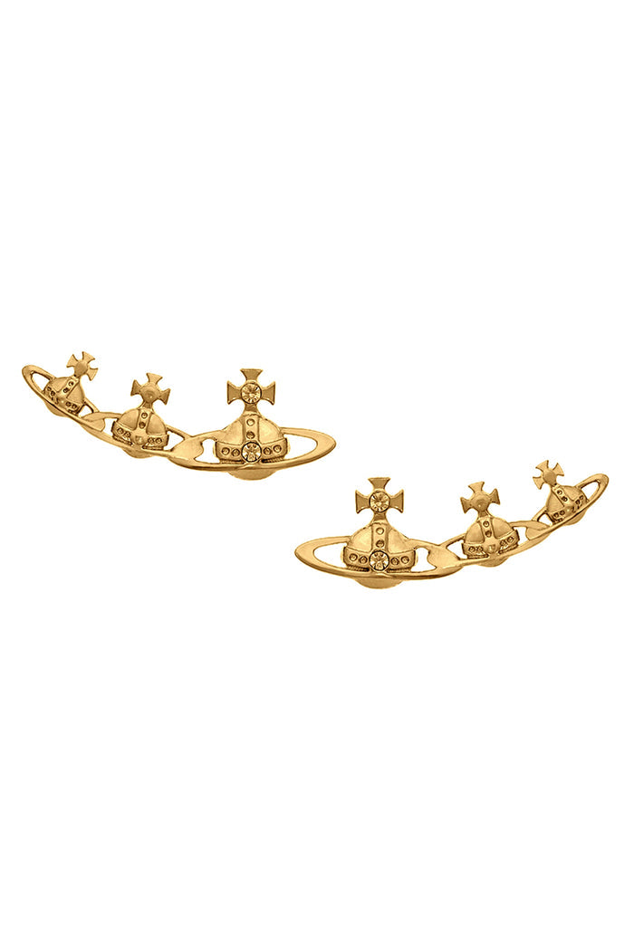 Vivienne Westwood Candy Earrings Gold Colorado Topaz Crystal / OS 62020160-02R121-GOLD-COLORADO-TOPAZ-CRYSTAL-OS
