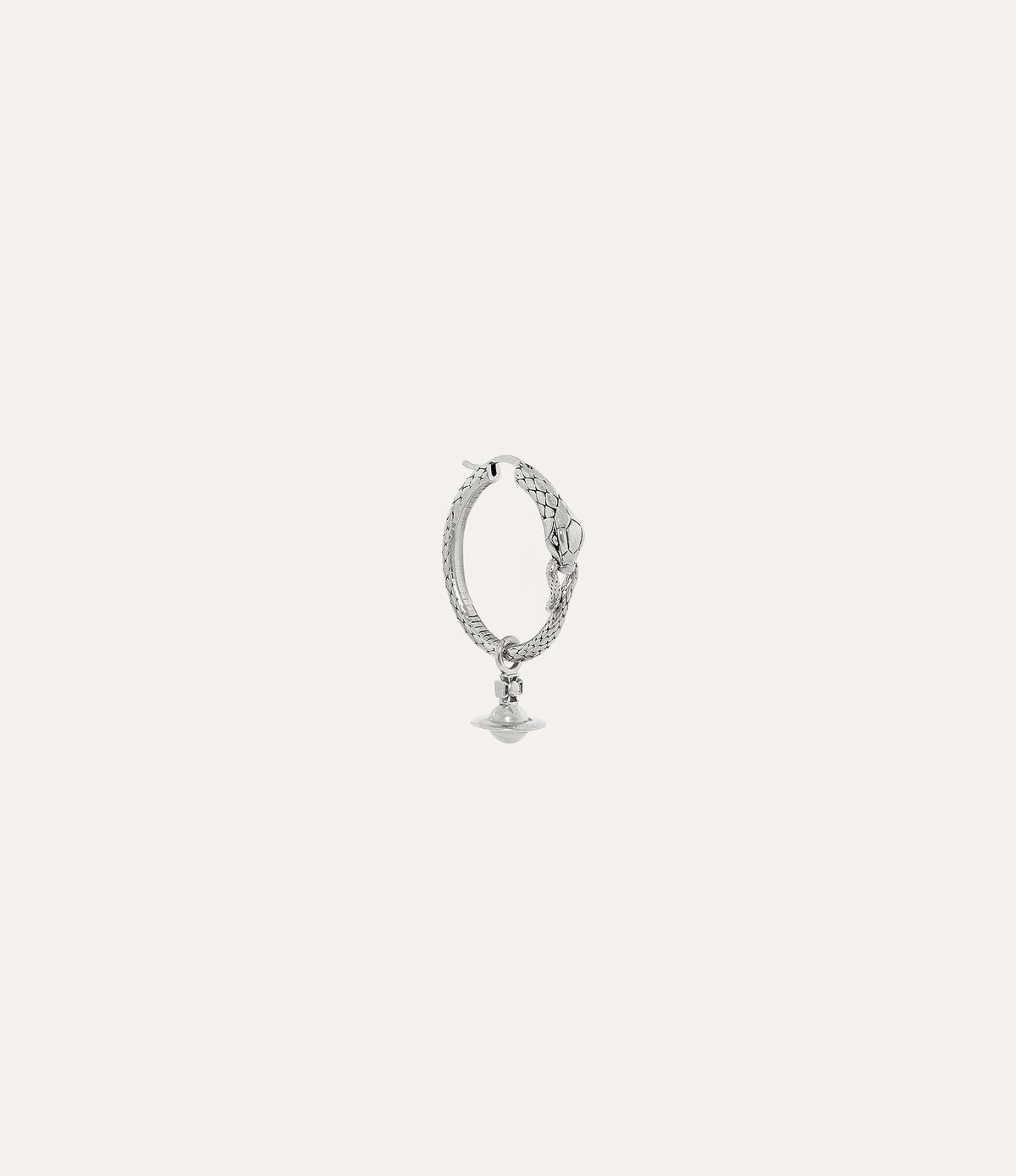 Vivienne Westwood Man. Albane Single Earring in antique platinum