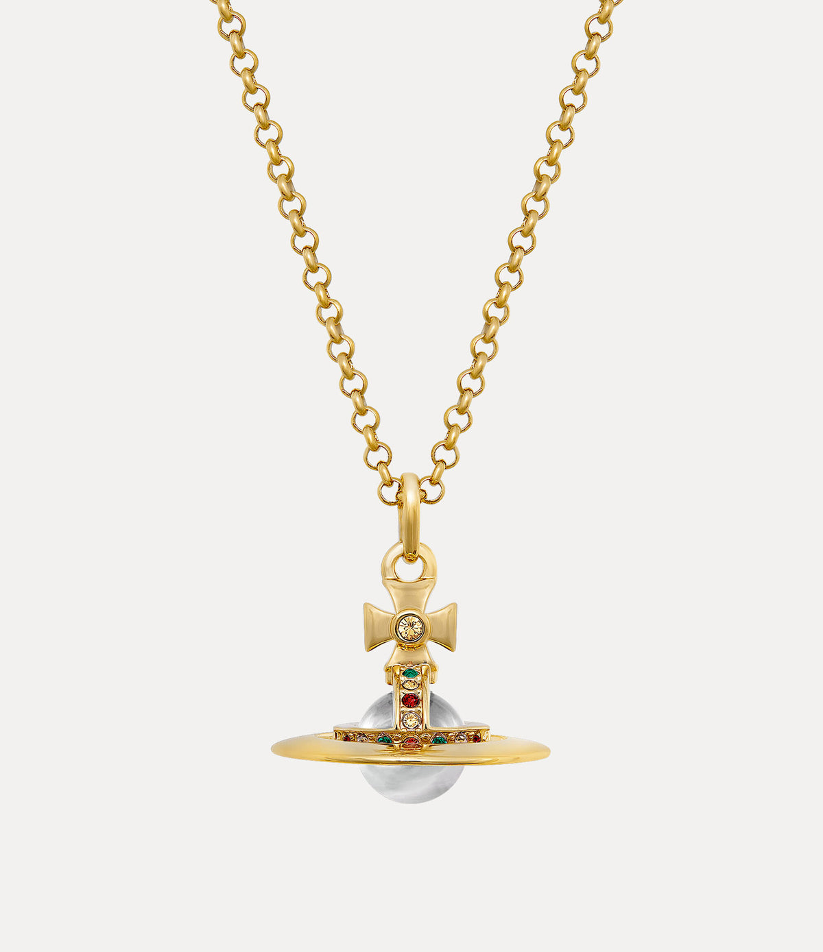 Vivienne Westwood New Tiny Orb Pendant Necklace in gold