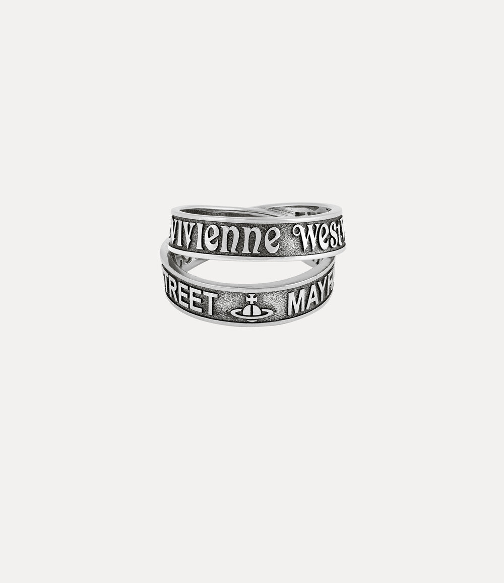 Vivienne Westwood Amos Ring Antique Platinum / S 6402001T-01P017-ANTIQUE-PLATINUM-S