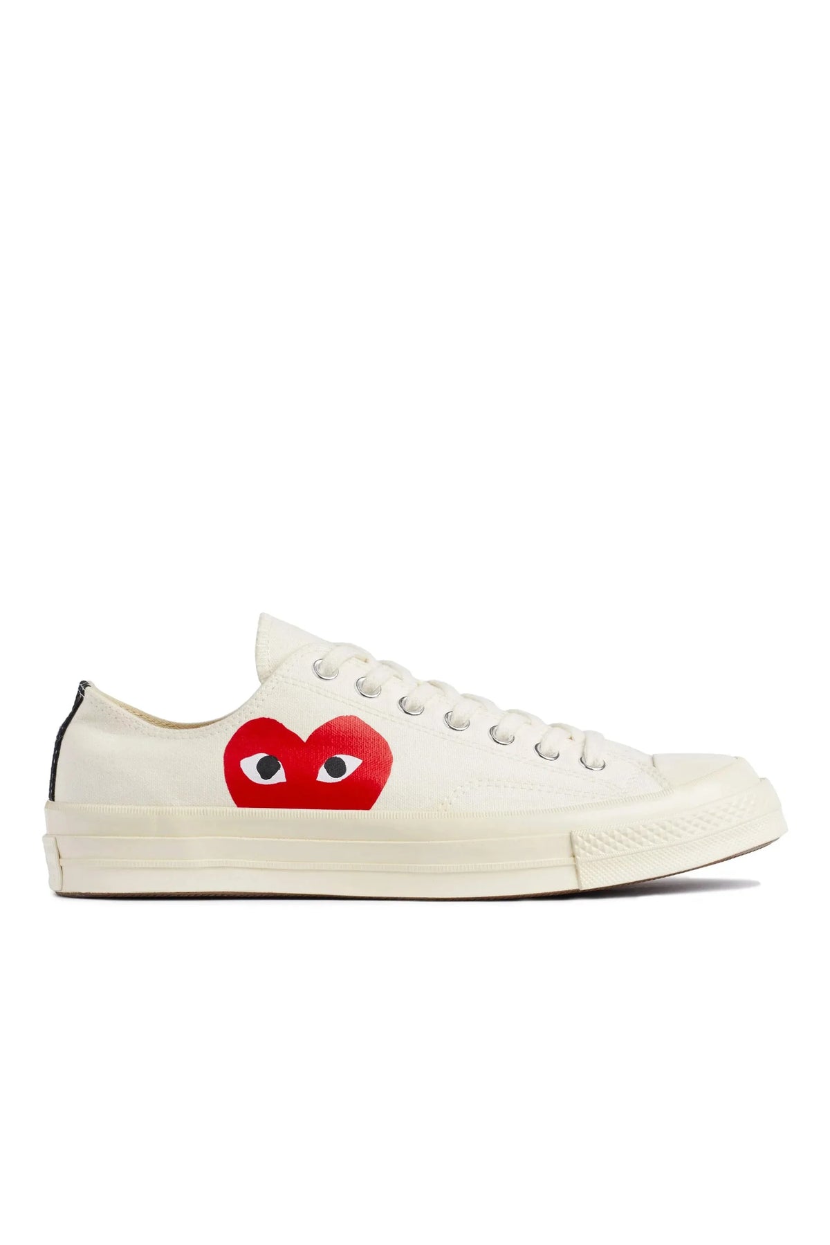 Beige CDG Play x Converse Classic One Heart Low Top Sneakers Shoes COMME DES GARÇONS PLAY CONVERSE
