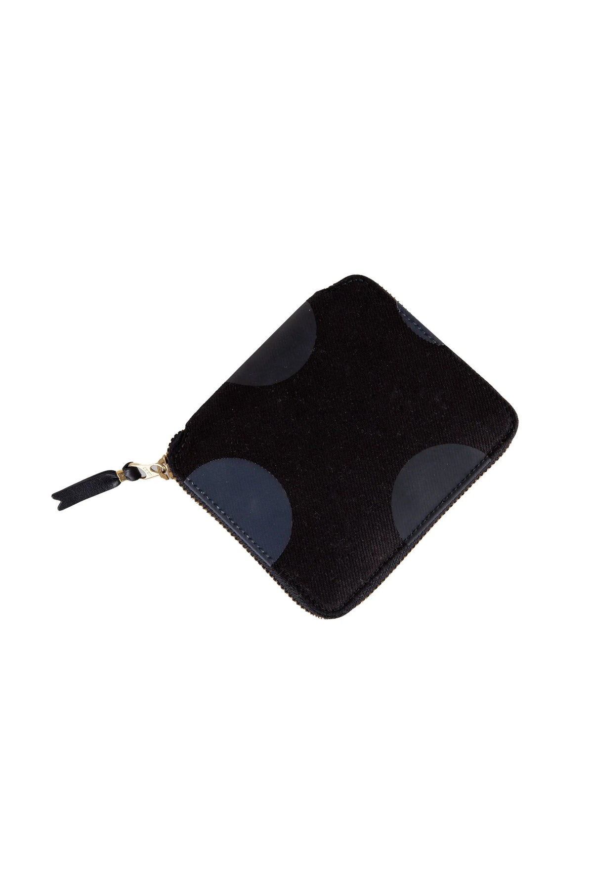 COMME des GARÇONS WALLET Polka Dot Zip-Around Wallet Black BLACK SA2100PD-BLACK-OS