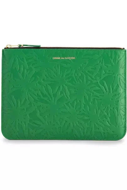 Embossed Forest Large Zip Pouch Wallets COMME des GARÇONS Wallets