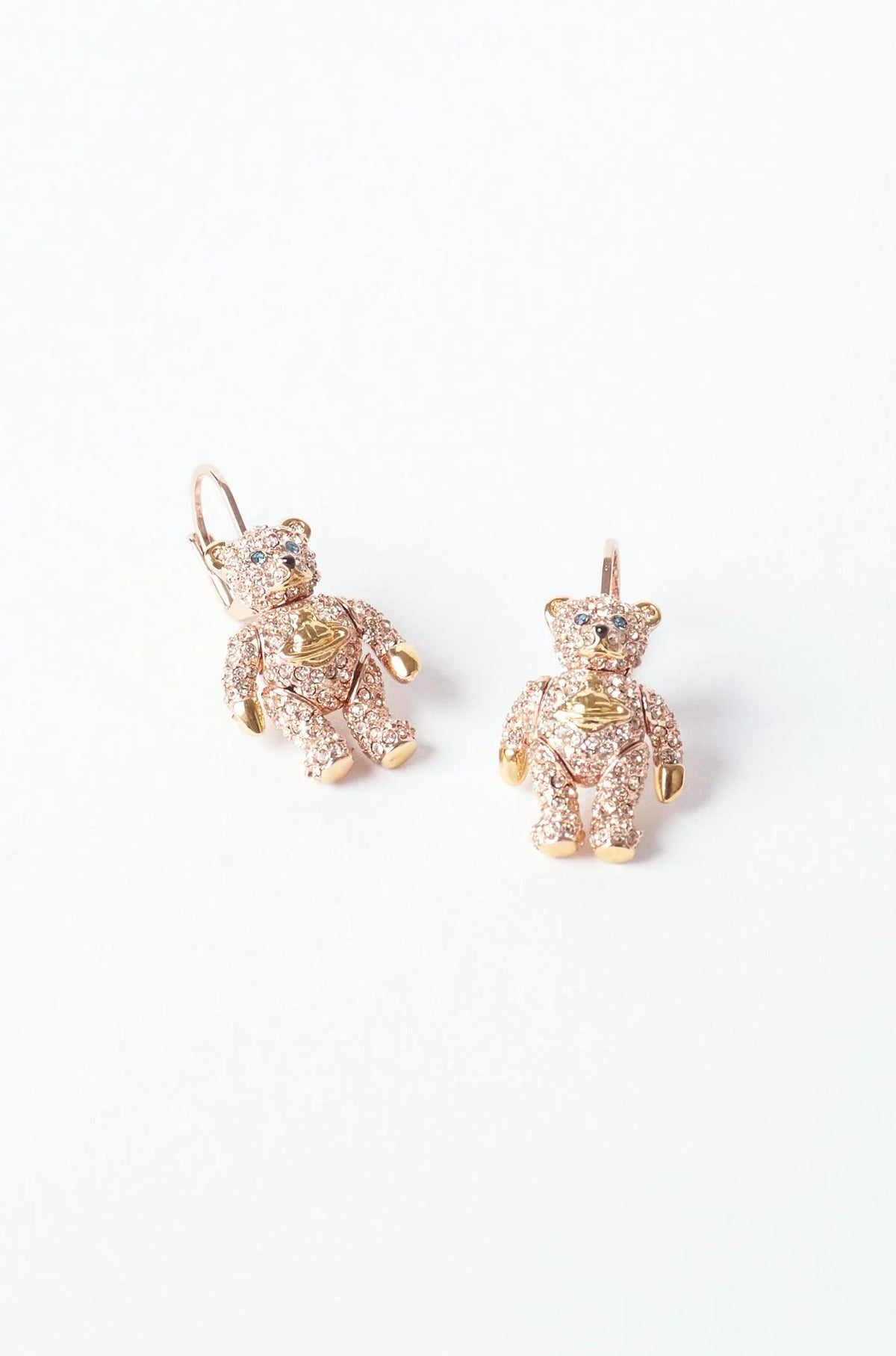 Vivienne Westwood Little Pave Teddy Earrings Pink/Gold / OS 6202014F-02G312-CN-Pink/Gold-OS