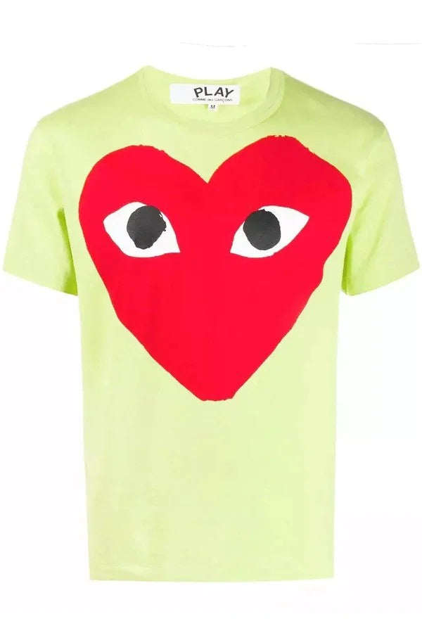 Men's Solid Heart Tshirt T-shirts COMME des GARÇONS PLAY