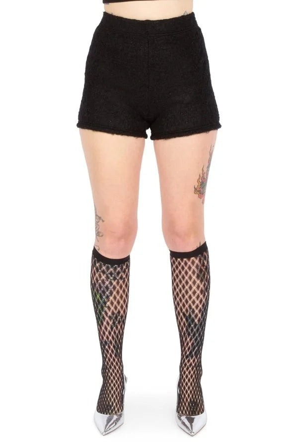 Sparkle Knit Short Pants Shorts noir kei ninomiya