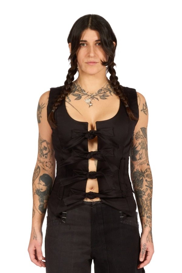 The Corset Tie Vest Vests Helena Eisenhart