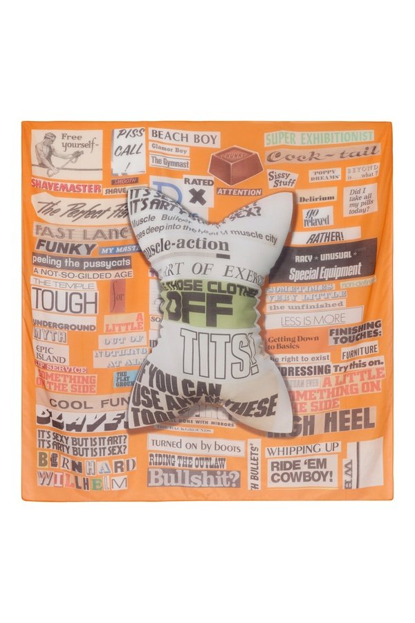 Typo Xl Carre Scarf Digital Print Scarves Bernhard Willhelm