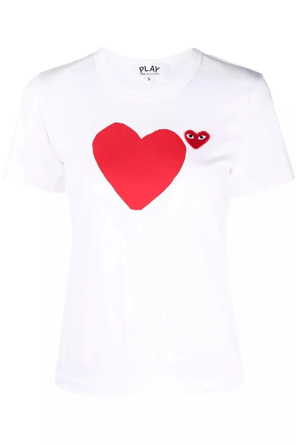 Women's Play Front/Back Red Heart T-shirt T-shirts COMME des GARÇONS PLAY