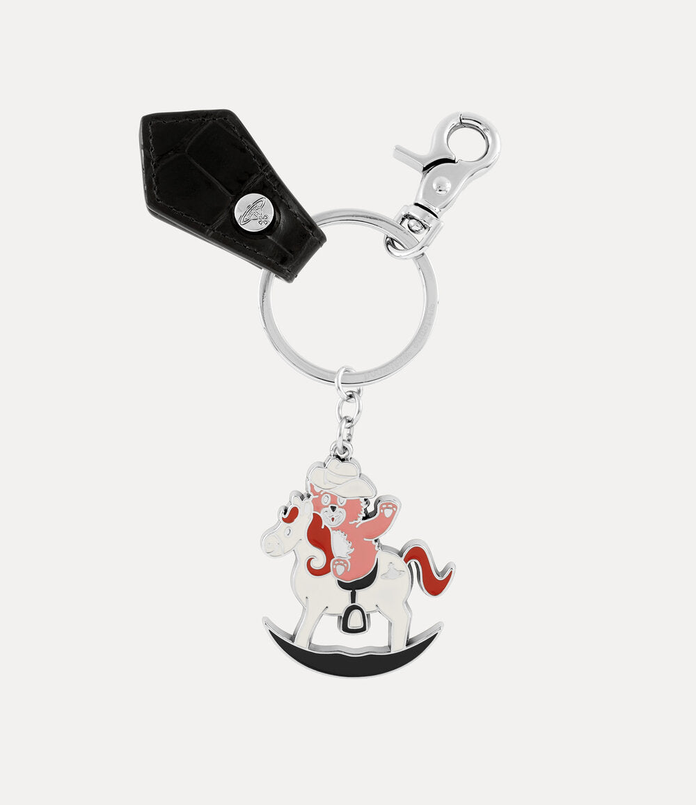 Vivienne Westwood Rocking Horse Teddy Keychain Black Croc / OS 8203012SU-OM002G-BLACK-CROC-OS