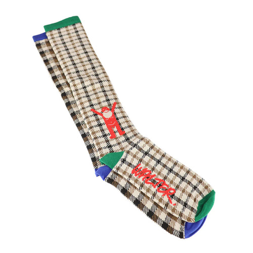 A-symmetric Check Socks