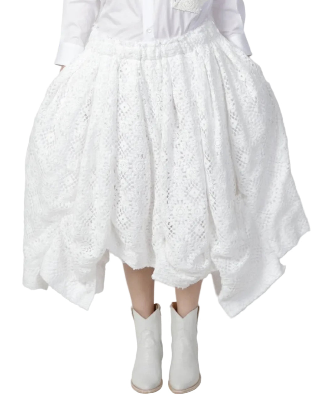 COMME des GARÇONS Chemical Lace Skirt OFF-WHITE / S GQ-P023-S26