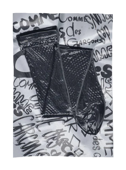 COMME des GARÇONS Ladies Nylon Mesh Socks BLACK / S GQ-K502-S26-1-2