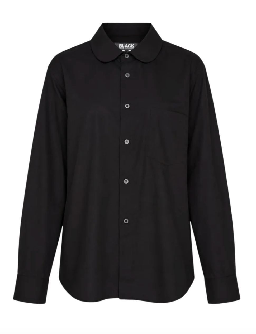 COMME des GARÇONS BLACK Peter Pan Collared Shirt BLACK / S 1R-B026-052-1-3