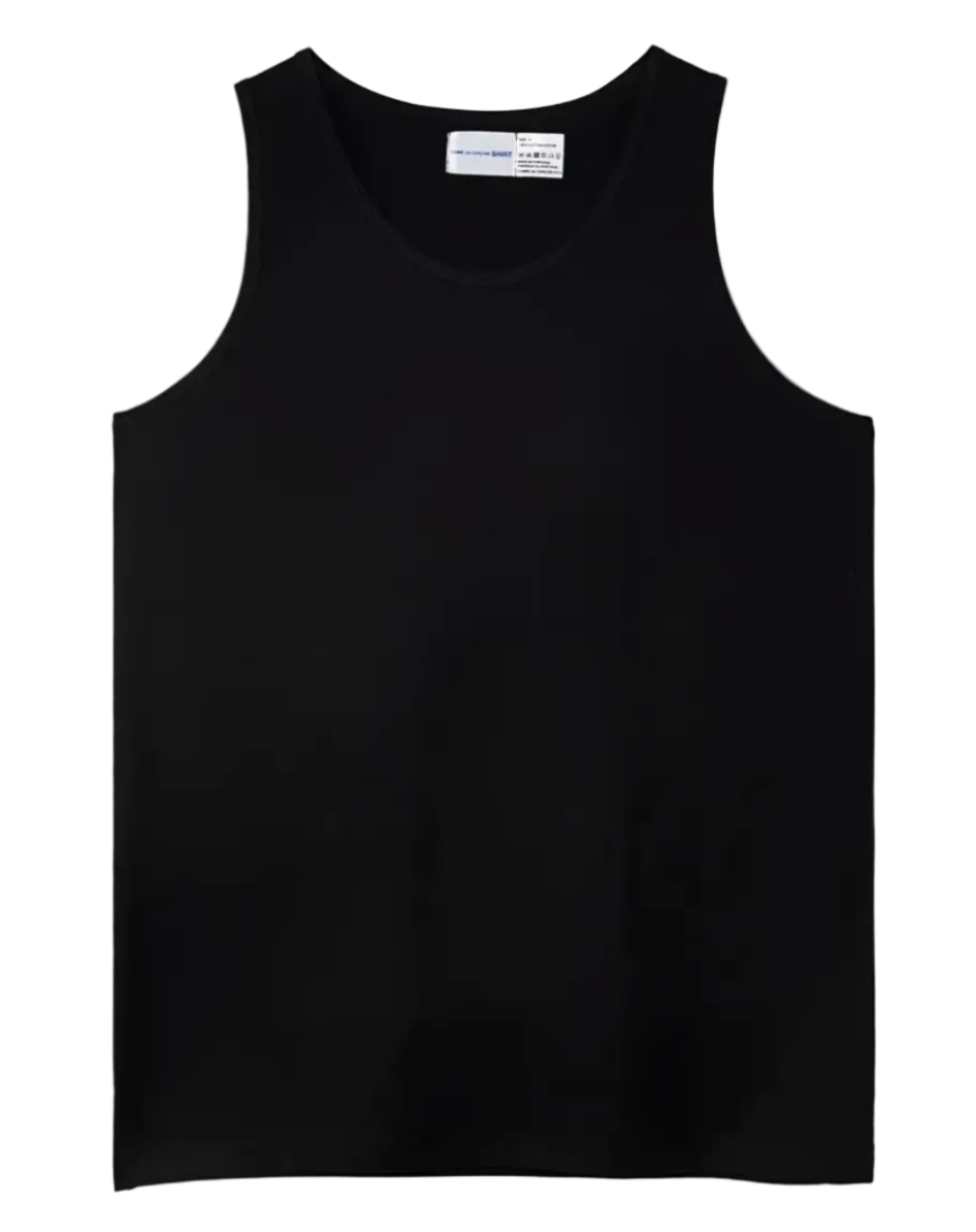 COMME des GARÇONS SHIRT Sunspel Knit Tank Top Black / S FZ-T911-051-1-2-Black-S