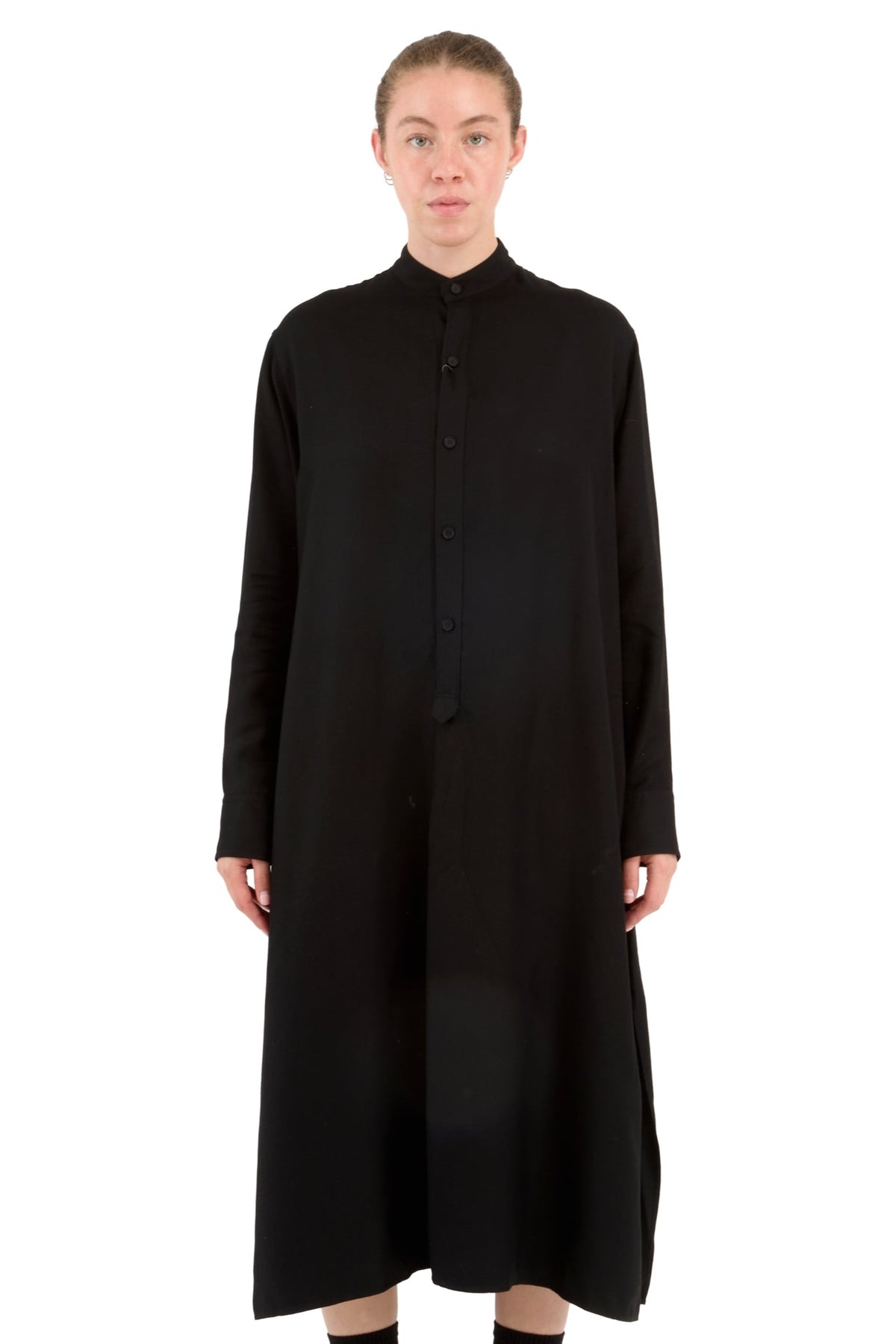 SIDE SLIT SHIRT DRESS