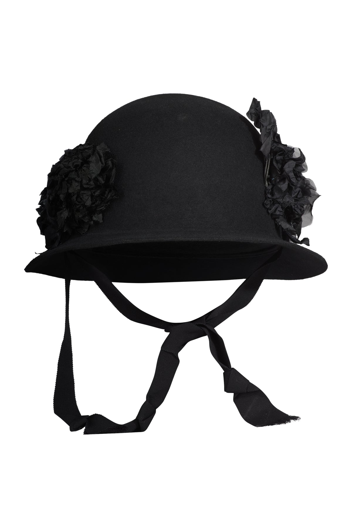 Black Military Flower Hat