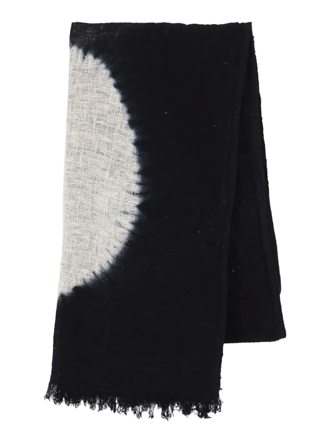 Yohji Yamamoto Handmade Silk Dot Stole BLACK / 2 FK-L83-461-2