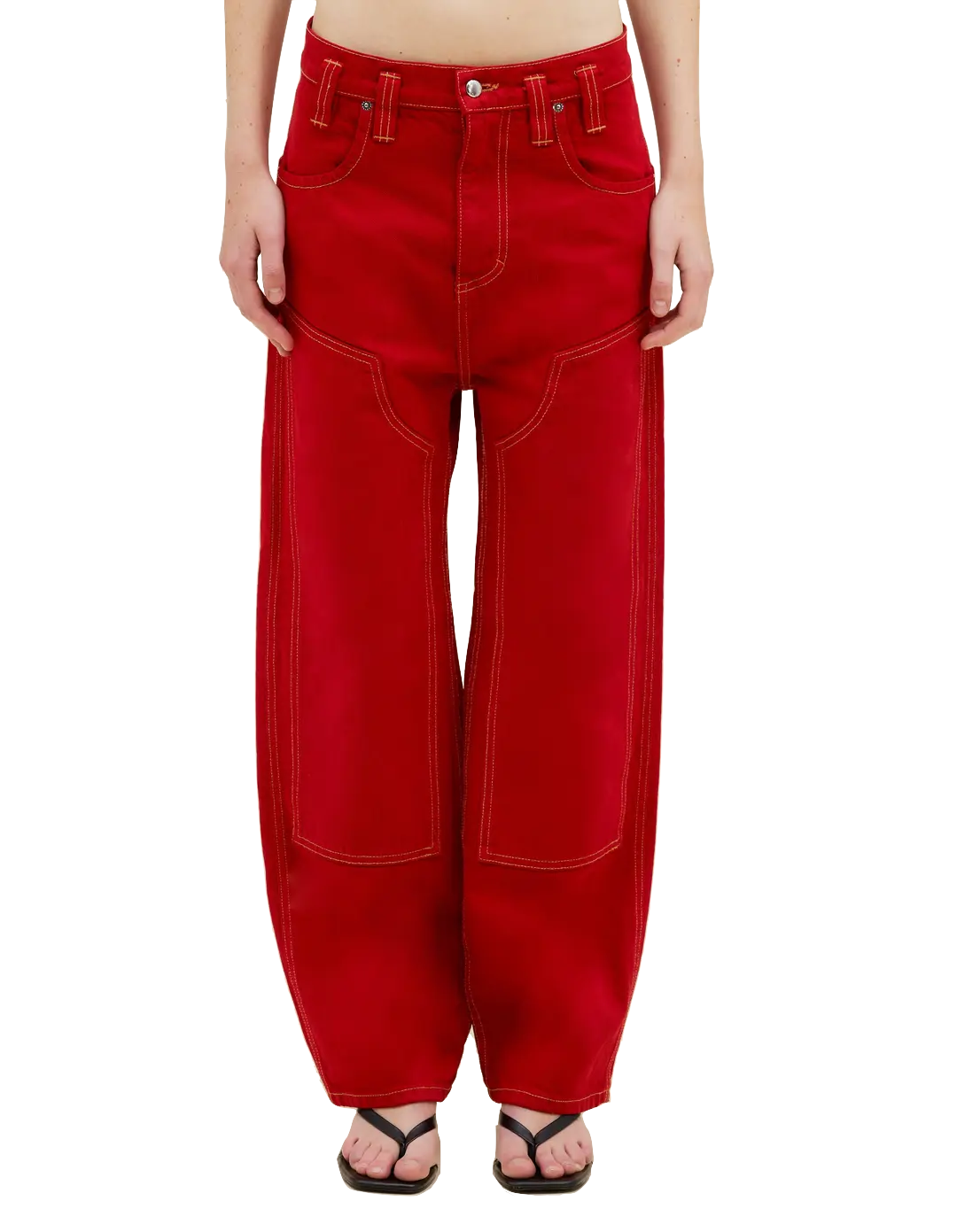 Eckhaus Latta Double Knee Baggy Jean POPPY / 26 1229-EL-PS26-P