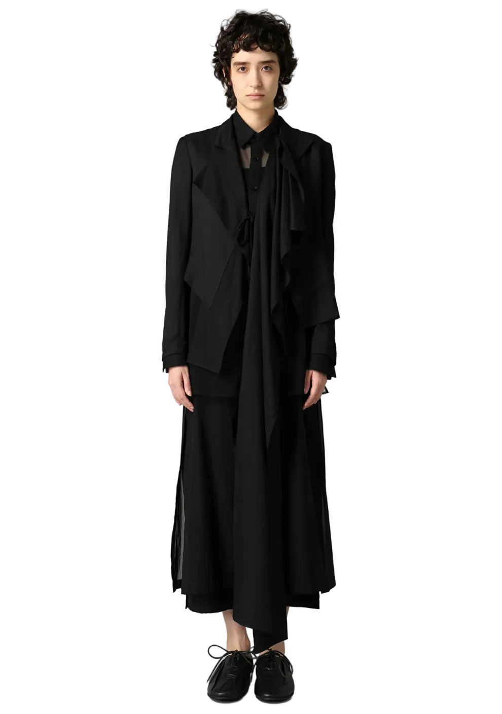 Yohji Yamamoto F Combination Short Jacket BLACK / 1 FK-J63-803-1