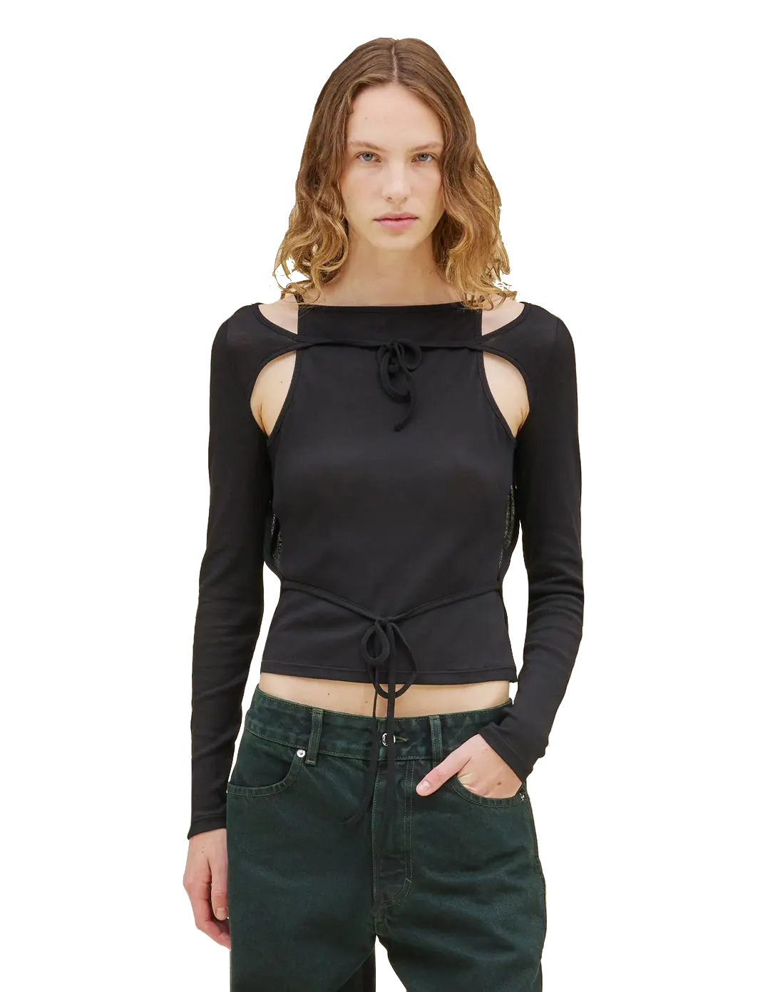 Eckhaus Latta Flip Longsleeve BASALT / M 1528-EL-PS26-B