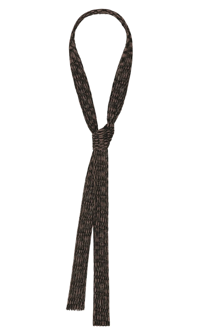 HOMME PLISSÉ ISSEY MIYAKE MESH PLEATS TIE BLACK No.15 / OS HP68AC447