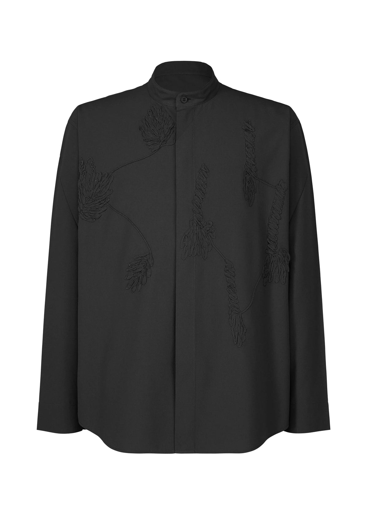 HOMME PLISSÉ ISSEY MIYAKE Embroidery Press Shirt BLACK / 3 HP66FJ311-BLACK