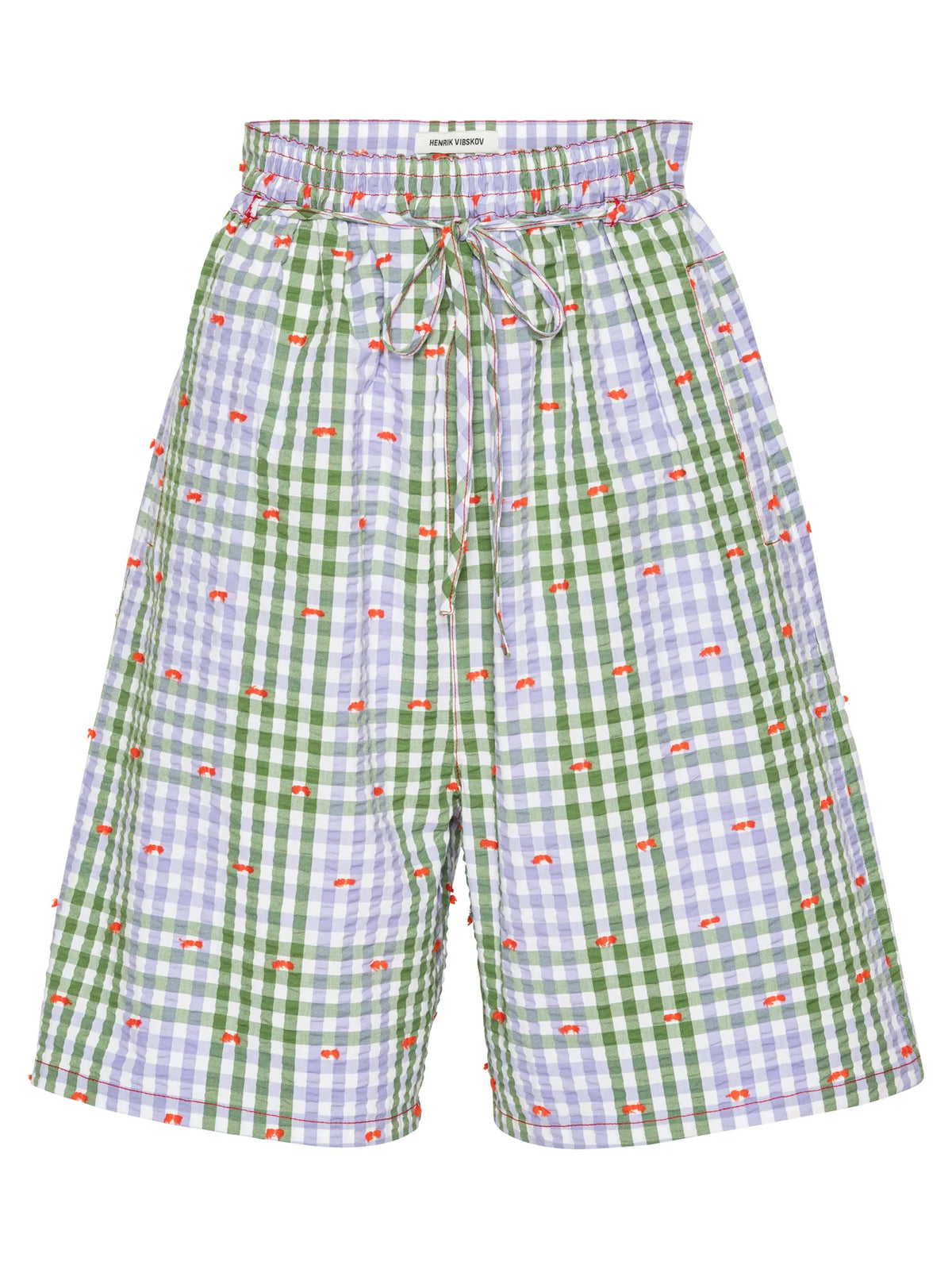 Henrik Vibskov Drawstring Shorts CHECKS FILLÉ / FS/MXS SS26STUD-F505
