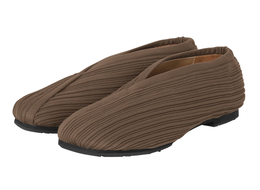 PLEATS PLEASE ISSEY MIYAKE Knit Ballet Shoes BEIGE no.41 / 23.5 PP69AJ775