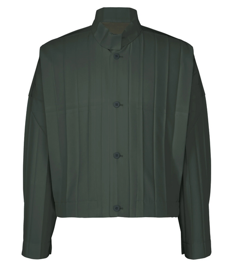 HOMME PLISSÉ ISSEY MIYAKE Edge Ensemble Jacket DARK GREEN no.68 / 2 HP68FC166
